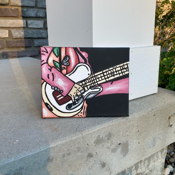 8x10 inch Harry Styles painting on a canvas (made by me)